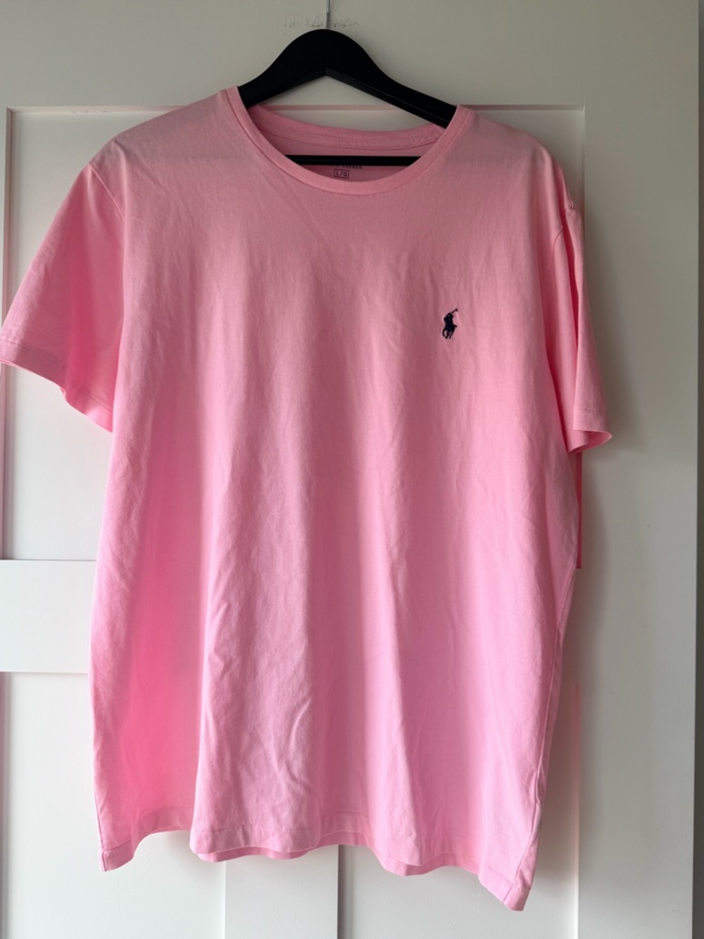Polo by Ralph Lauren Light Pink Crewneck T-Shirt with Navy Pony